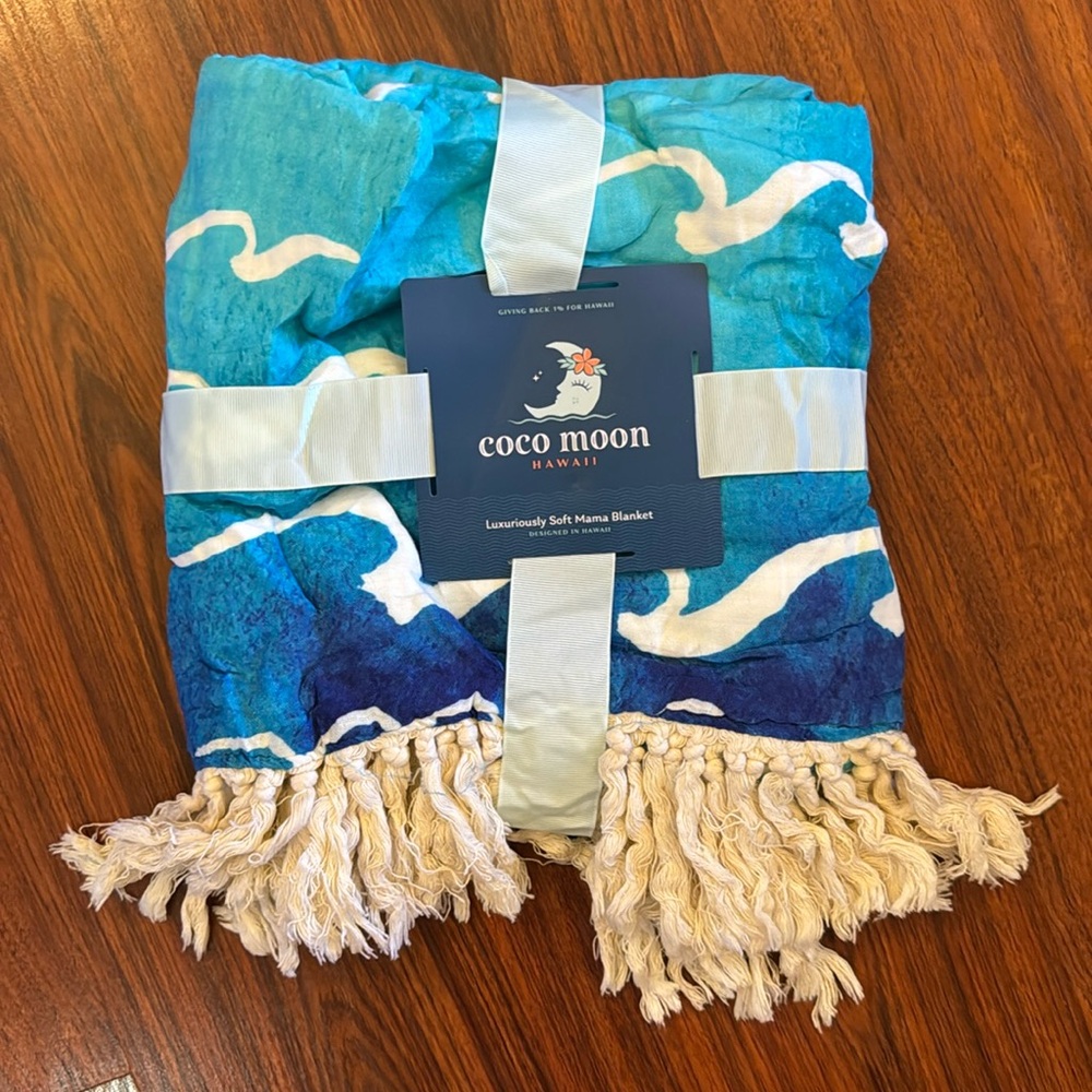 NWT Coco Moon throw with tassels